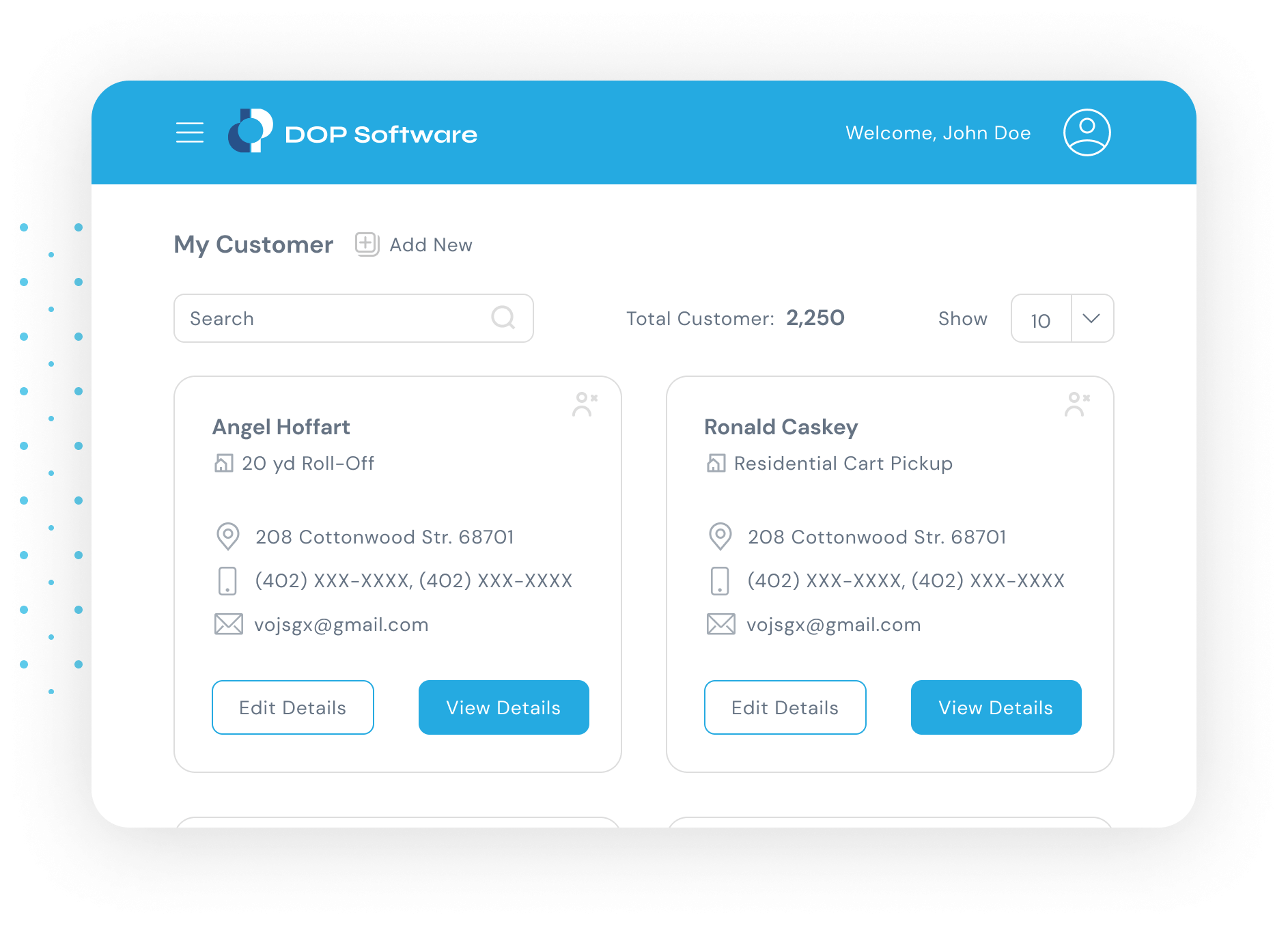 Customer data image